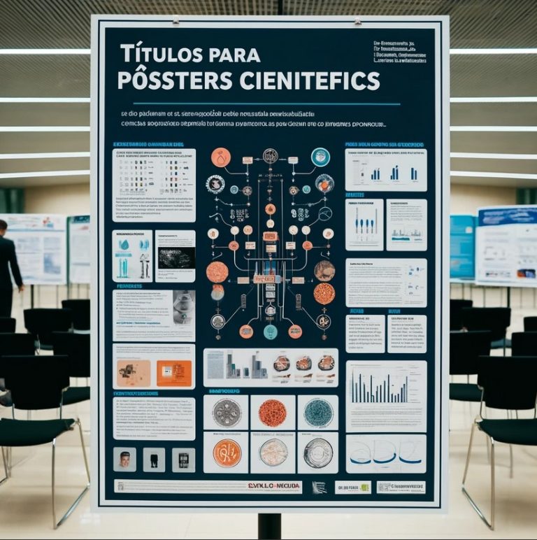 ejemplos titulos posters cientificos